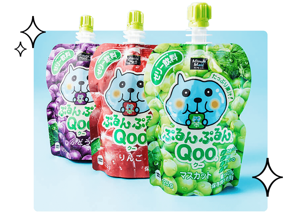 Colorful Japanese dessert image, displaying a jelly drink.