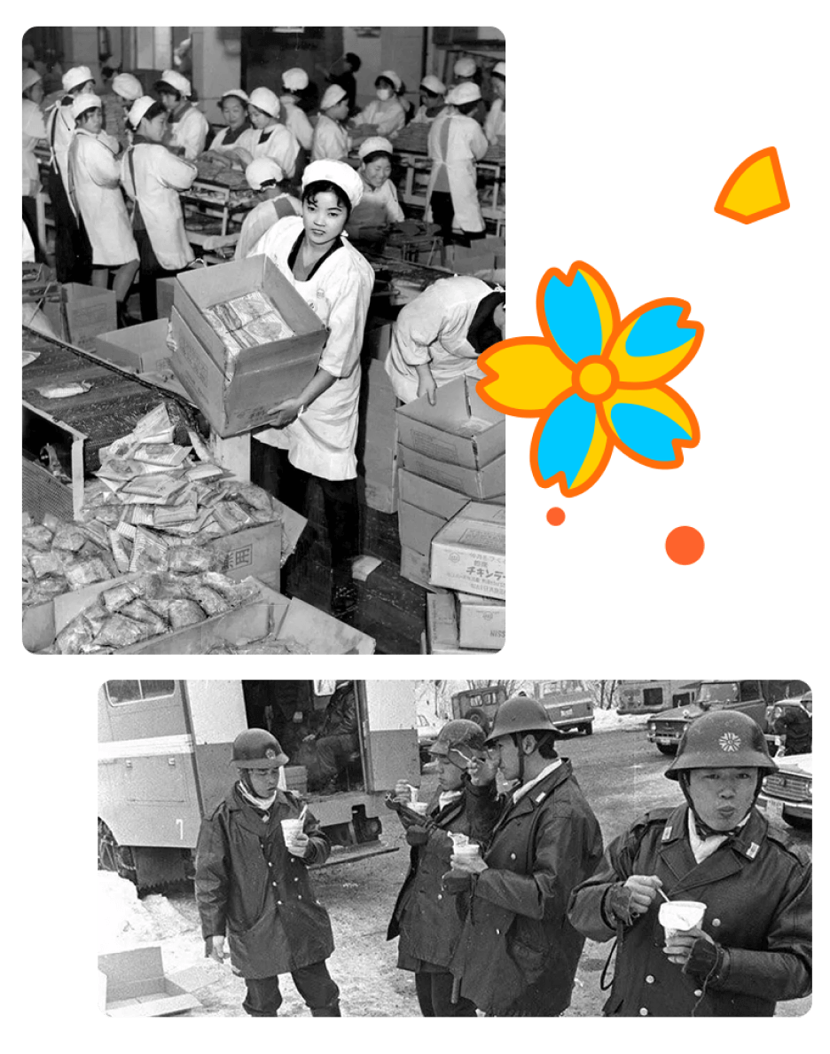 Packaged Japanese ramen snack, emphasizing TokyoTreat's inclusion of instant noodles and regional flavors.